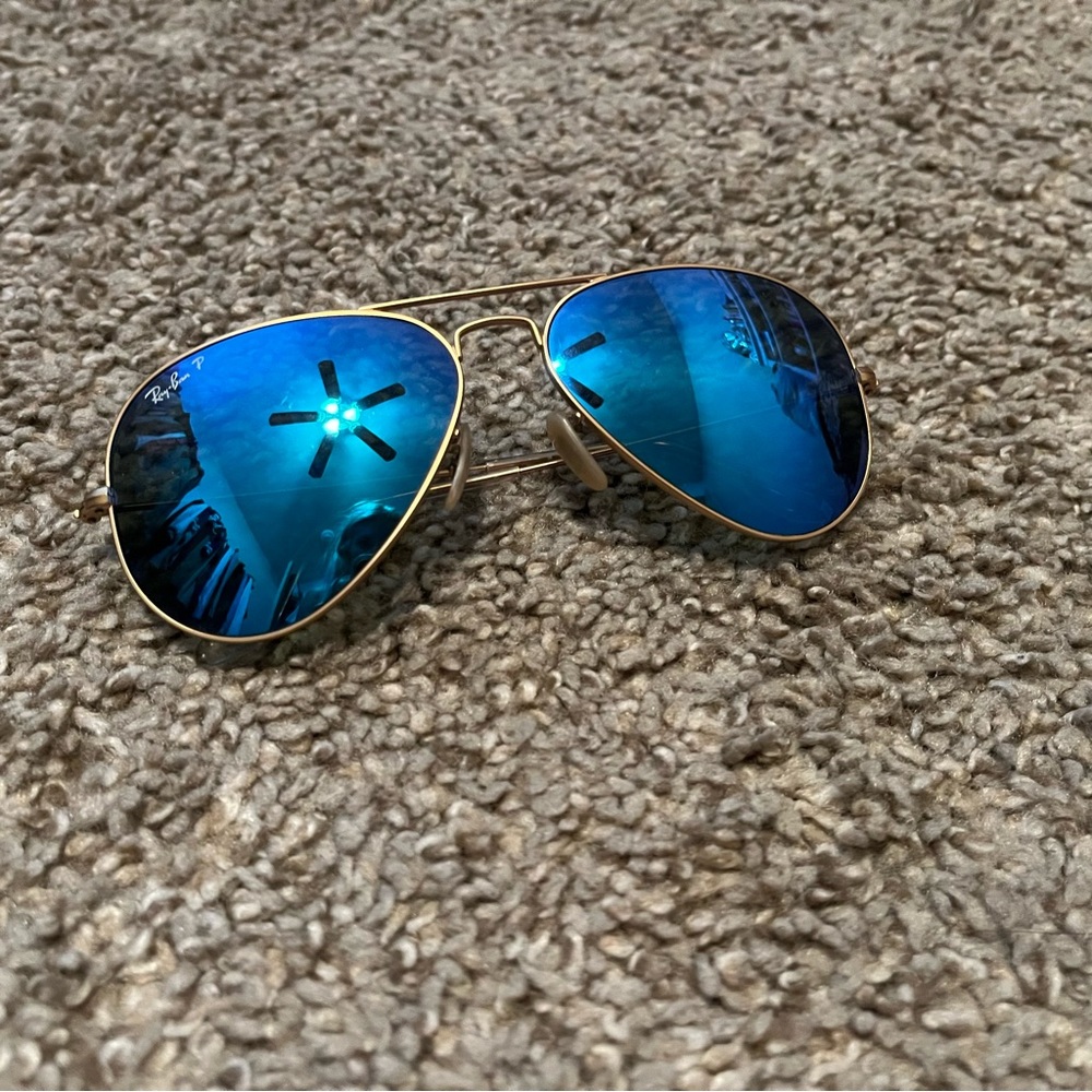 Ray-Ban P Aviator Sunglasses Blue View 3